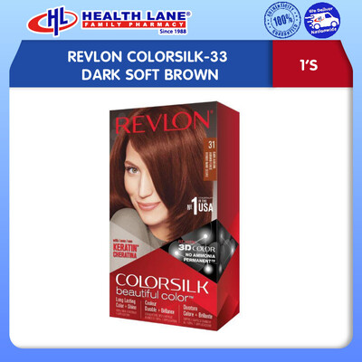 REVLON COLORSILK-33 DARK SOFT BROWN